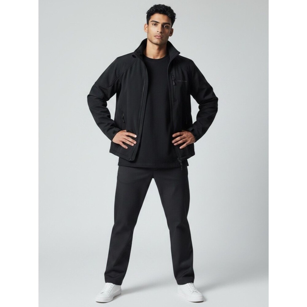Free Country Men's Black Softshell Jacket
